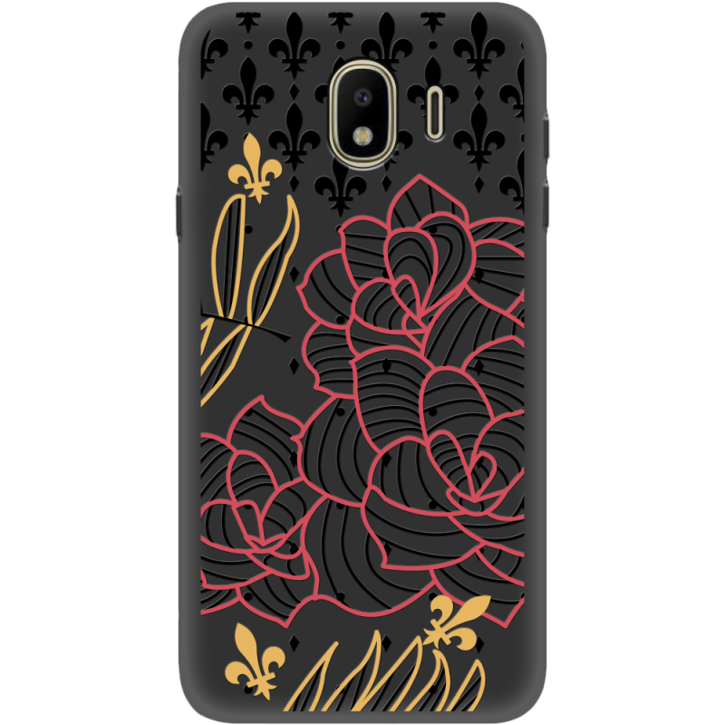 Черный чехол Uprint Samsung J400 Galaxy J4 2018 FranceFlowers