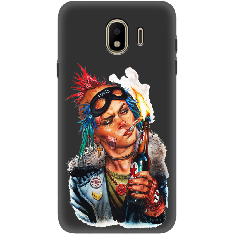 Черный чехол Uprint Samsung J400 Galaxy J4 2018 Tanker Girl