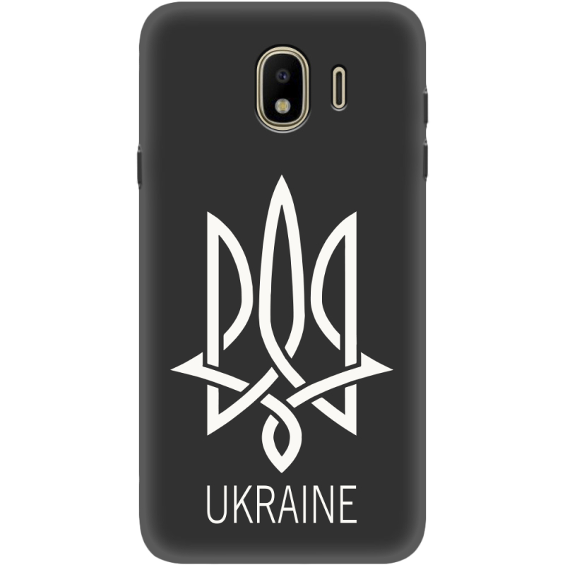 Черный чехол Uprint Samsung J400 Galaxy J4 2018 Тризуб монограмма ukraine