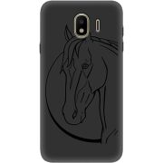 Черный чехол Uprint Samsung J400 Galaxy J4 2018 Horse
