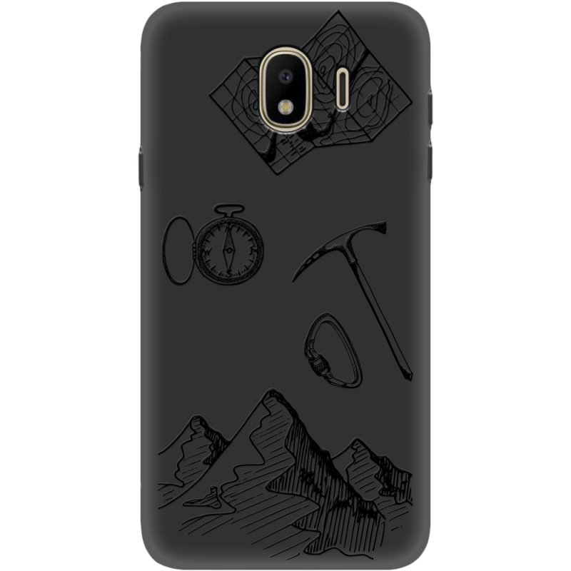 Черный чехол Uprint Samsung J400 Galaxy J4 2018 Mountains