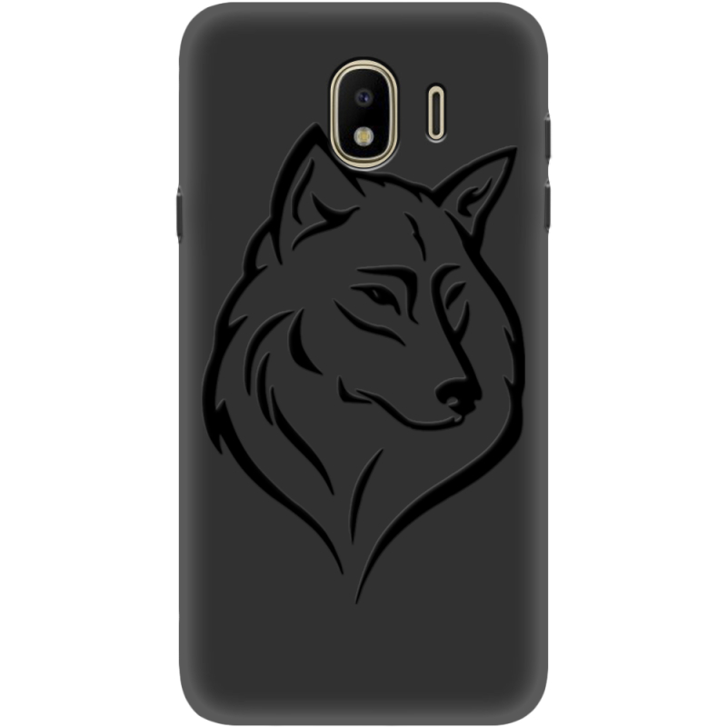 Черный чехол Uprint Samsung J400 Galaxy J4 2018 Wolf