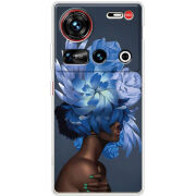 Чохол BoxFace Nubia Z70 Ultra Exquisite Blue Flowers