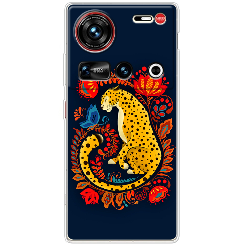 Чохол BoxFace Nubia Z70 Ultra Petrykivka Leopard