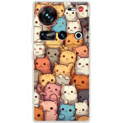 Чохол BoxFace Nubia Z70 Ultra Котики муркотики