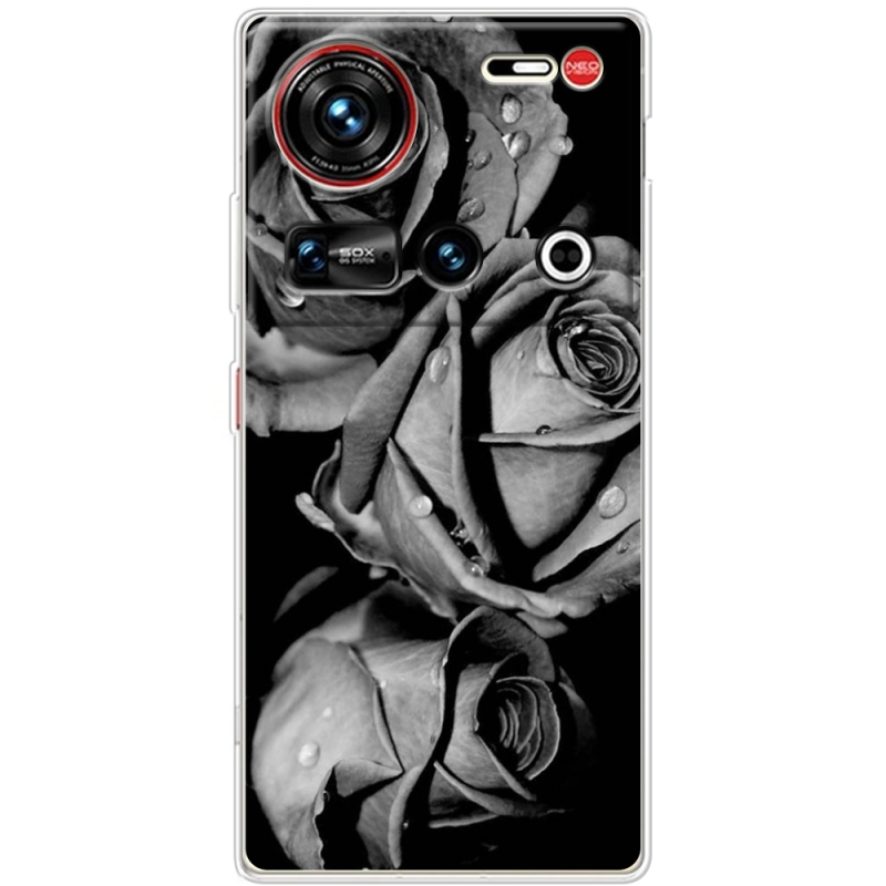 Чохол BoxFace Nubia Z70 Ultra Black and White Roses