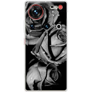 Чохол BoxFace Nubia Z70 Ultra Black and White Roses