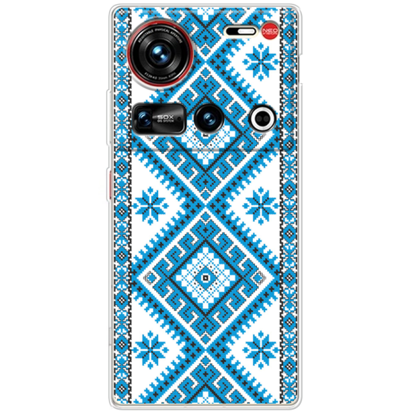 Чохол BoxFace Nubia Z70 Ultra Блакитний Орнамент