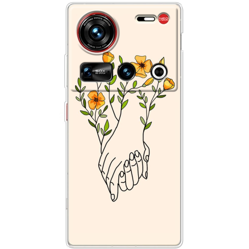Чохол BoxFace Nubia Z70 Ultra Flower Hands