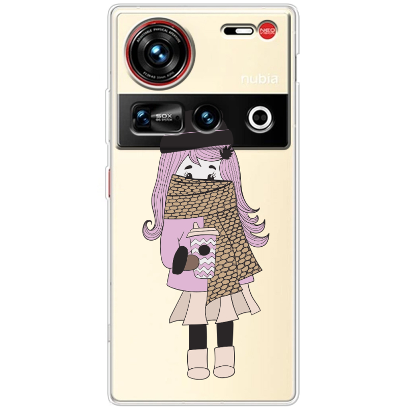 Прозорий чохол BoxFace Nubia Z70 Ultra Winter Morning Girl