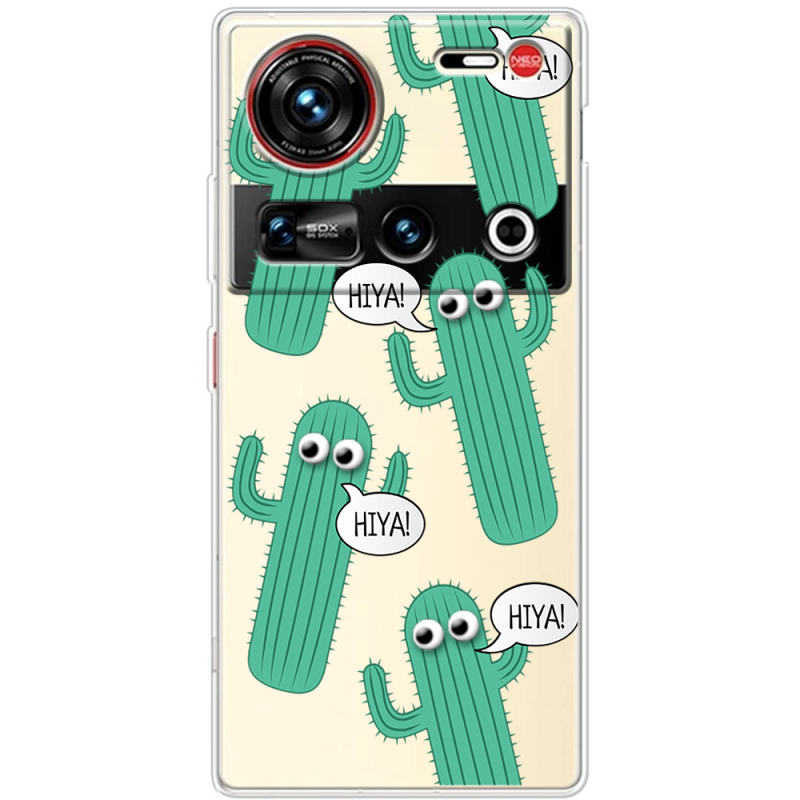 Прозорий чохол BoxFace Nubia Z70 Ultra с 3D-глазками HIYA