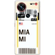 Прозорий чохол BoxFace Nubia Z70 Ultra Ticket Miami