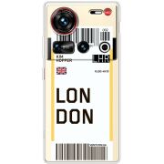 Прозорий чохол BoxFace Nubia Z70 Ultra Ticket London