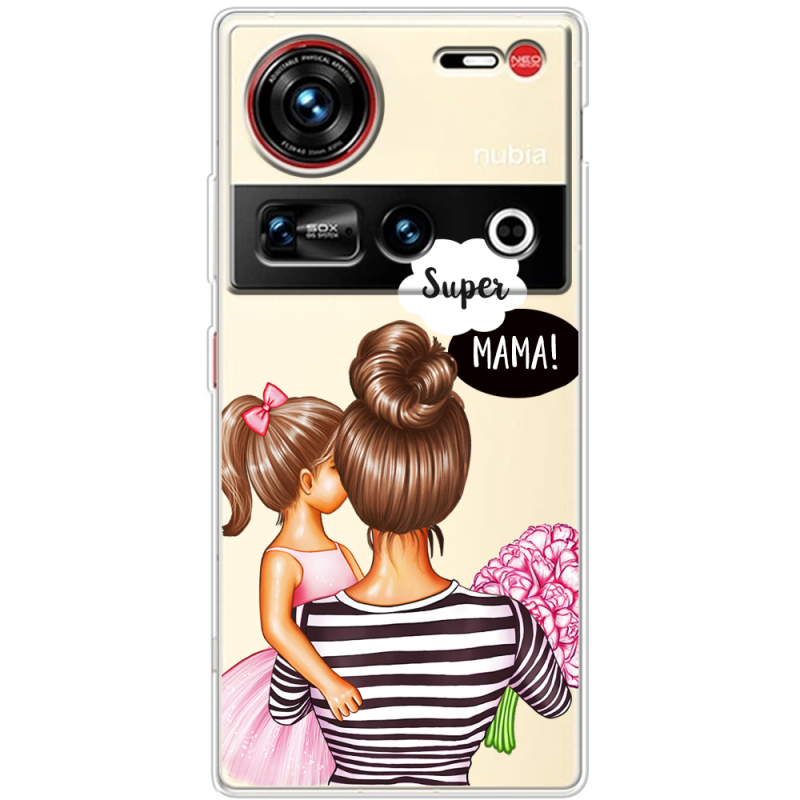Прозорий чохол BoxFace Nubia Z70 Ultra Super Mama and Daughter