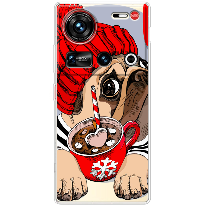 Прозорий чохол BoxFace Nubia Z70 Ultra Winter Puggy