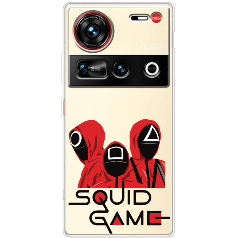 Прозорий чохол BoxFace Nubia Z70 Ultra siquid game люди в красном