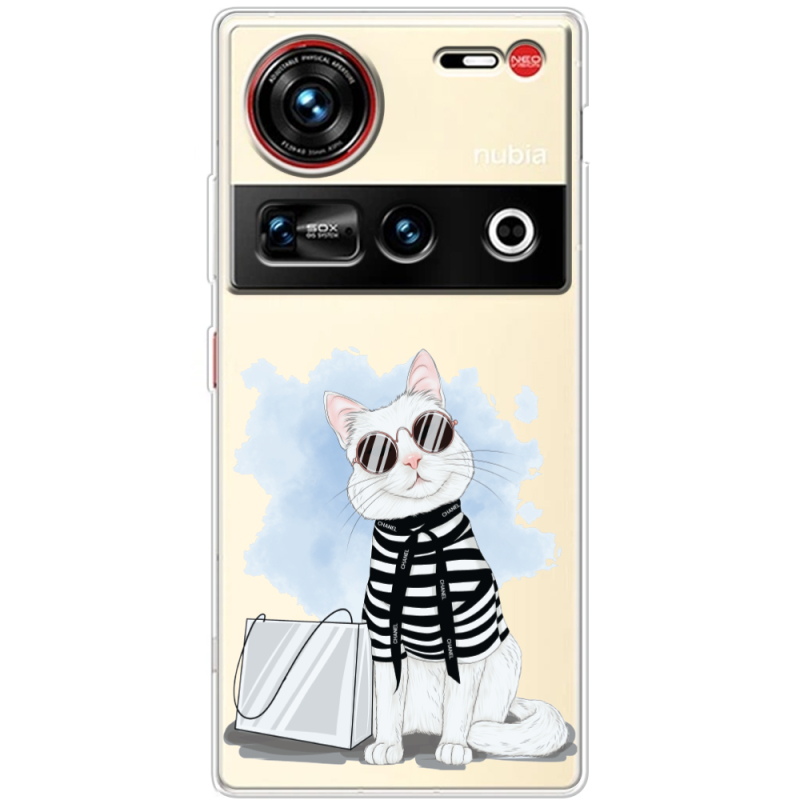 Прозорий чохол BoxFace Nubia Z70 Ultra Cat Style