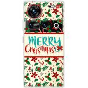 Прозорий чохол BoxFace Nubia Z70 Ultra Vintage Christmas Pattern