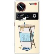 Прозорий чохол BoxFace Nubia Z70 Ultra Segull in Cofee Pool