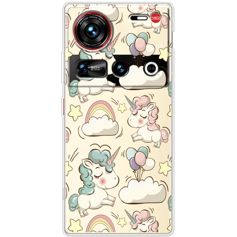 Прозорий чохол BoxFace Nubia Z70 Ultra Unicorns