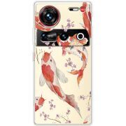Прозорий чохол BoxFace Nubia Z70 Ultra Japanese Koi Fish