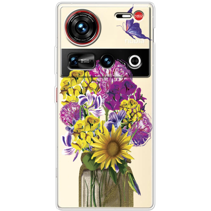 Прозорий чохол BoxFace Nubia Z70 Ultra My Bouquet