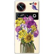 Прозорий чохол BoxFace Nubia Z70 Ultra My Bouquet