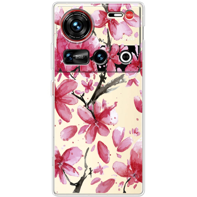 Прозорий чохол BoxFace Nubia Z70 Ultra Pink Magnolia