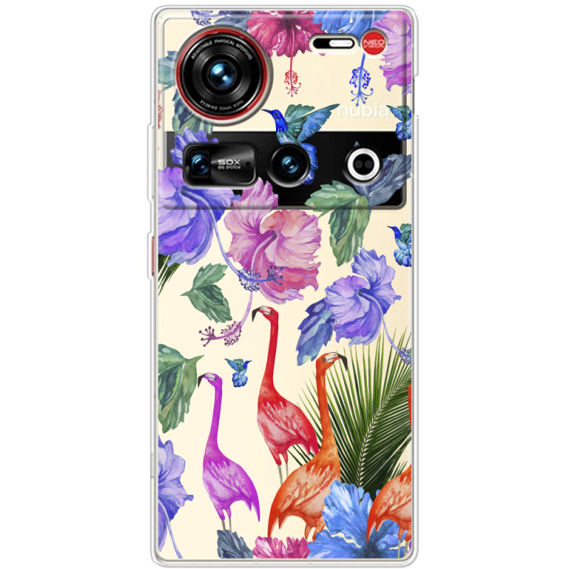 Прозорий чохол BoxFace Nubia Z70 Ultra Flamingo