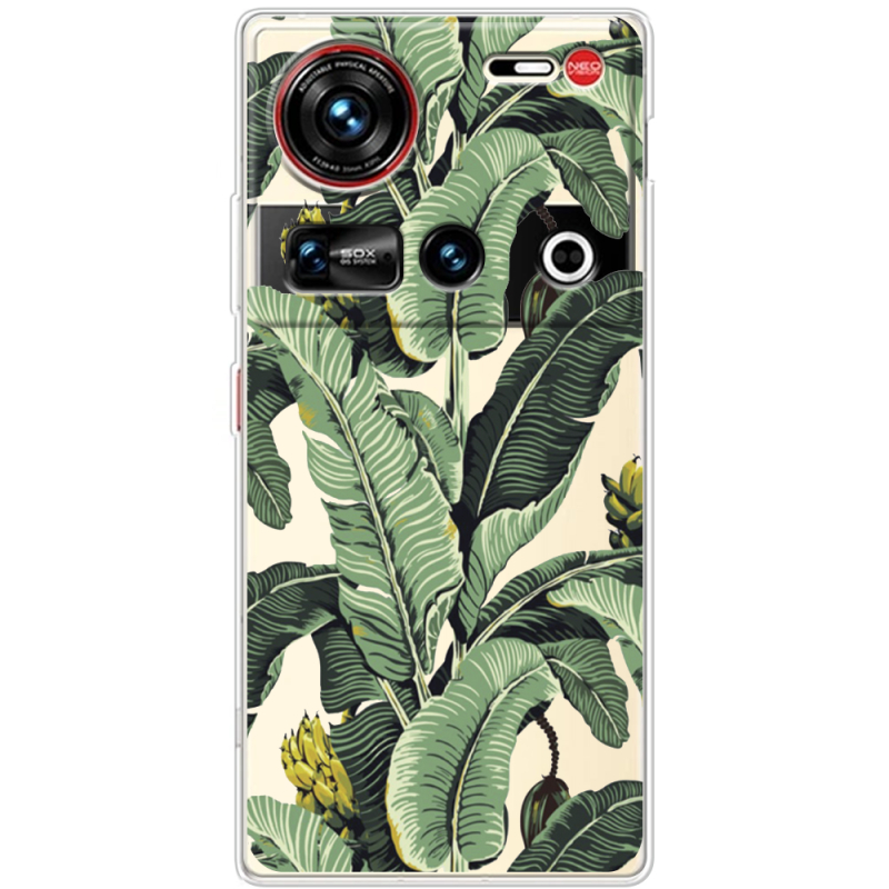 Прозорий чохол BoxFace Nubia Z70 Ultra Banana Leaves
