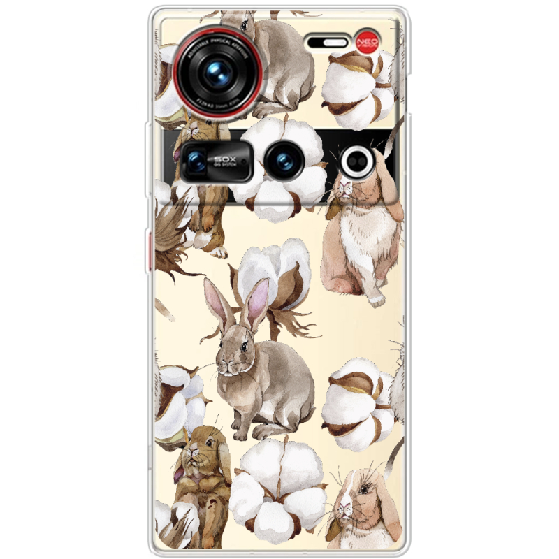 Прозорий чохол BoxFace Nubia Z70 Ultra Cotton and Rabbits