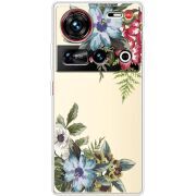 Прозорий чохол BoxFace Nubia Z70 Ultra Floral