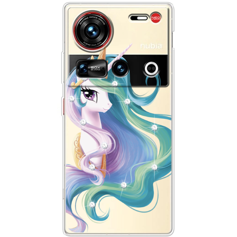 Чохол зі стразами Nubia Z70 Ultra Unicorn Queen