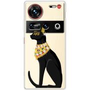 Чохол зі стразами Nubia Z70 Ultra Egipet Cat