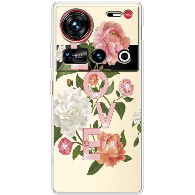 Чохол зі стразами Nubia Z70 Ultra Love