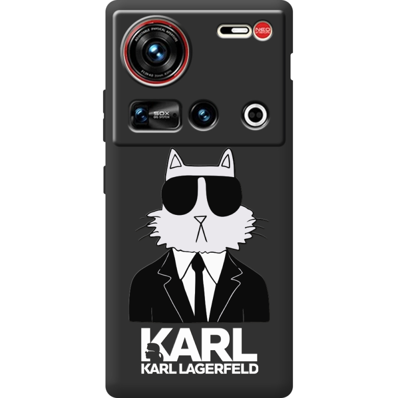 Чорний чохол BoxFace Nubia Z70 Ultra Cat in Black