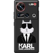 Чорний чохол BoxFace Nubia Z70 Ultra Cat in Black