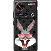 Чорний чохол BoxFace Nubia Z70 Ultra looney bunny