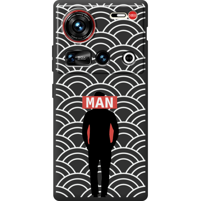 Чорний чохол BoxFace Nubia Z70 Ultra Man Pattern