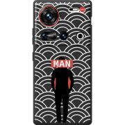Чорний чохол BoxFace Nubia Z70 Ultra Man Pattern