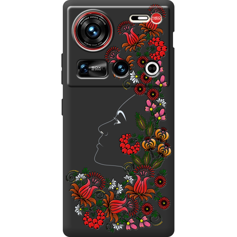 Чорний чохол BoxFace Nubia Z70 Ultra 3D Ukrainian Muse
