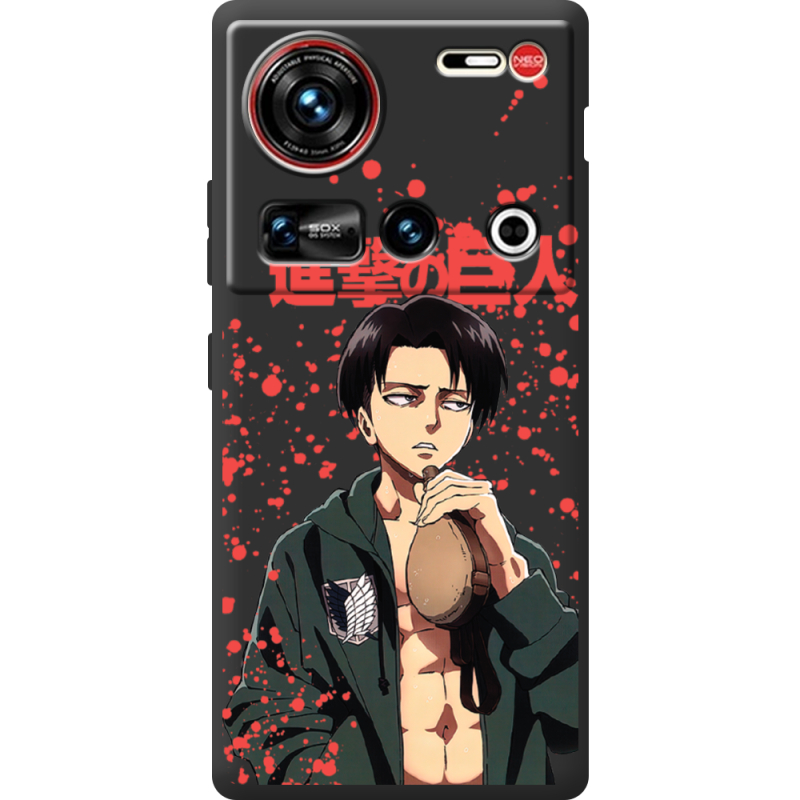 Чорний чохол BoxFace Nubia Z70 Ultra Атака Титанов Леви