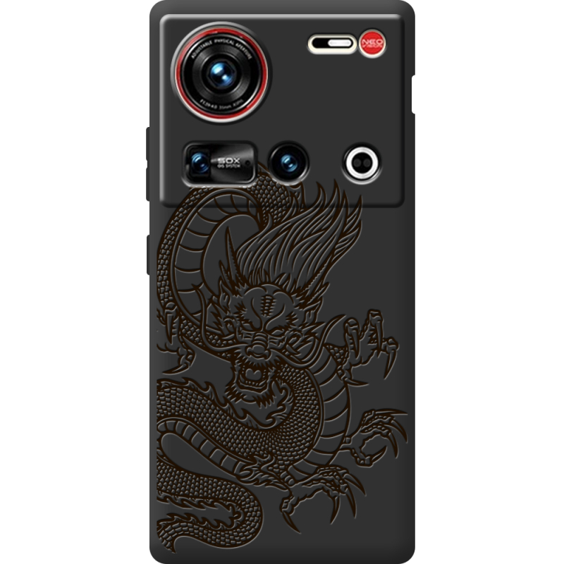 Чорний чохол BoxFace Nubia Z70 Ultra Chinese Dragon