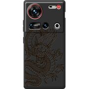 Чорний чохол BoxFace Nubia Z70 Ultra Chinese Dragon