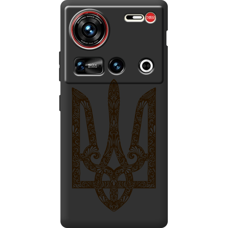 Чорний чохол BoxFace Nubia Z70 Ultra Ukrainian Trident