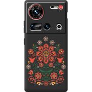 Чорний чохол BoxFace Nubia Z70 Ultra Ukrainian Ornament