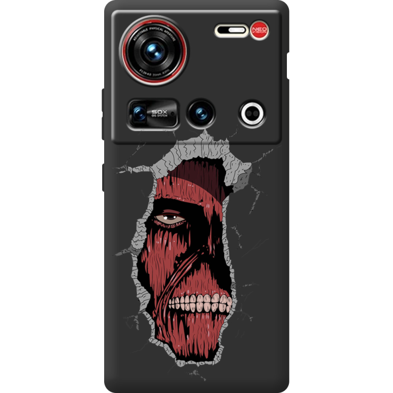 Чорний чохол BoxFace Nubia Z70 Ultra Нападение на Титана