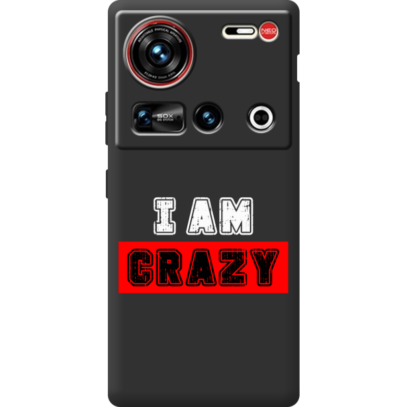 Чорний чохол BoxFace Nubia Z70 Ultra I'm Crazy