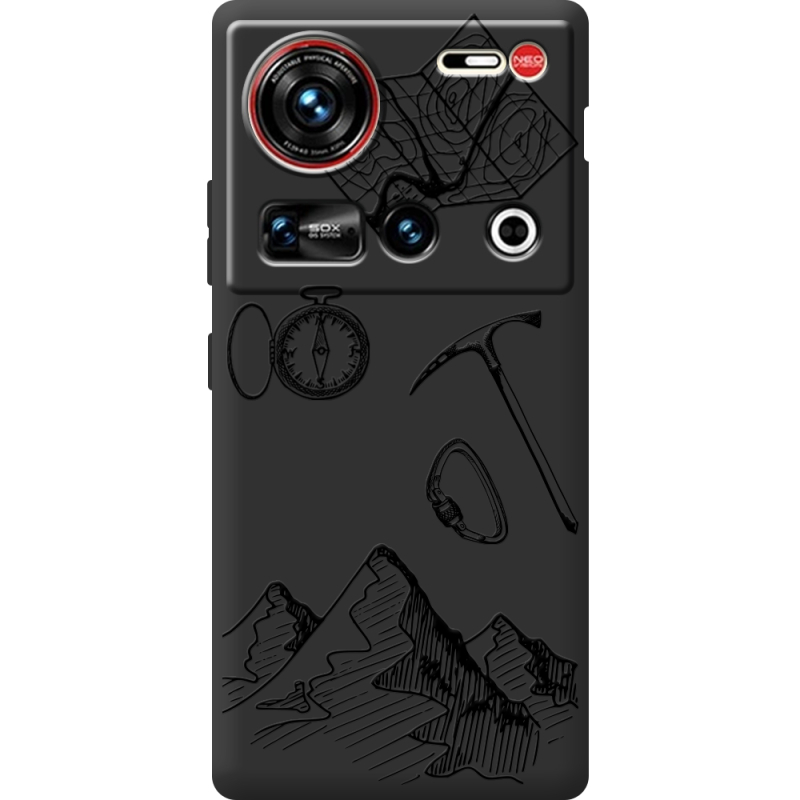 Чорний чохол BoxFace Nubia Z70 Ultra Mountains