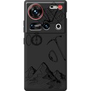 Чорний чохол BoxFace Nubia Z70 Ultra Mountains